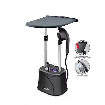 Бытовой отпариватель одежды (мини доска) "Sonifer" SF-9123, 1950W, 3 режима, 2.2 л. (Китай) Черный