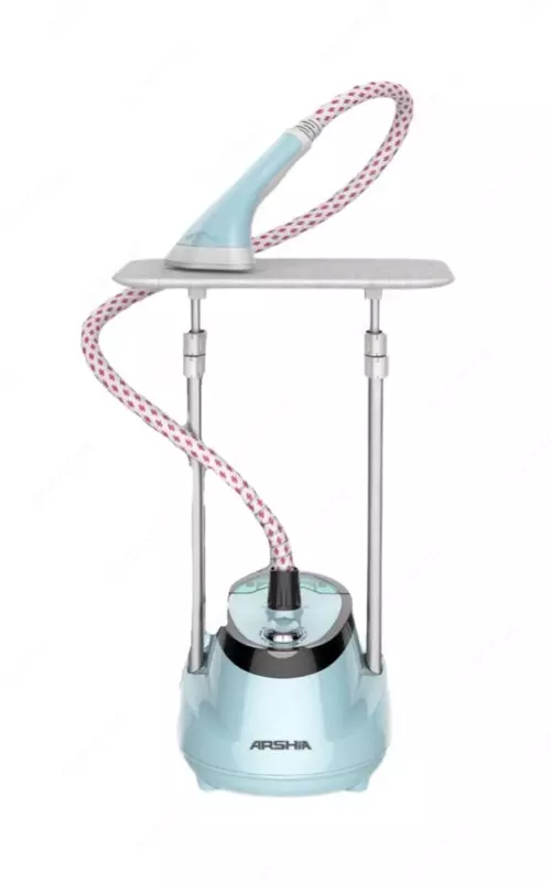 Arshia AS2108-9025 Uy kiyimlarini bug'lash mashinasi (mini taxta), 2200 Vt, 10 rejim, 1,6 L (Xitoy) Qora/Moviy