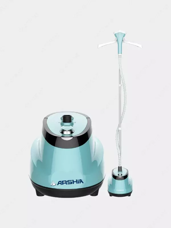 Arshia AS2108-9025 Uy kiyimlarini bug'lash mashinasi (mini taxta), 2200 Vt, 10 rejim, 1,6 L (Xitoy) Qora/Moviy
