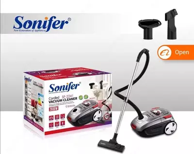 Sonifer SF-2241 maishiy changyutgich, 2600 Vt, 3 l chang to'plami, 3 ta qo'shimcha (Xitoy) qizil/kumush