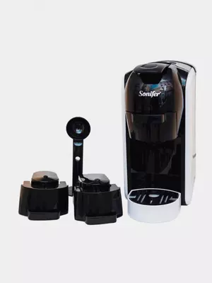 Автоматическая кофемашина (капсульная) 3 в 1 "SONIFER" SF-3539, 1450Вт, 600 мл (Китай) Белая/черная