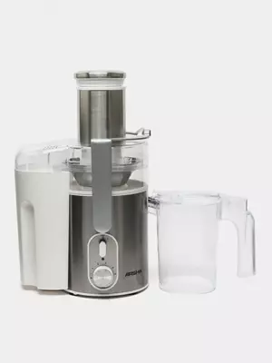 Бытовая соковыжималка (центробежная) "Arshia" AS2308-701, 1000Вт, 6 режимов, 1200/1500 мл. (Китай) Металлик/Белая