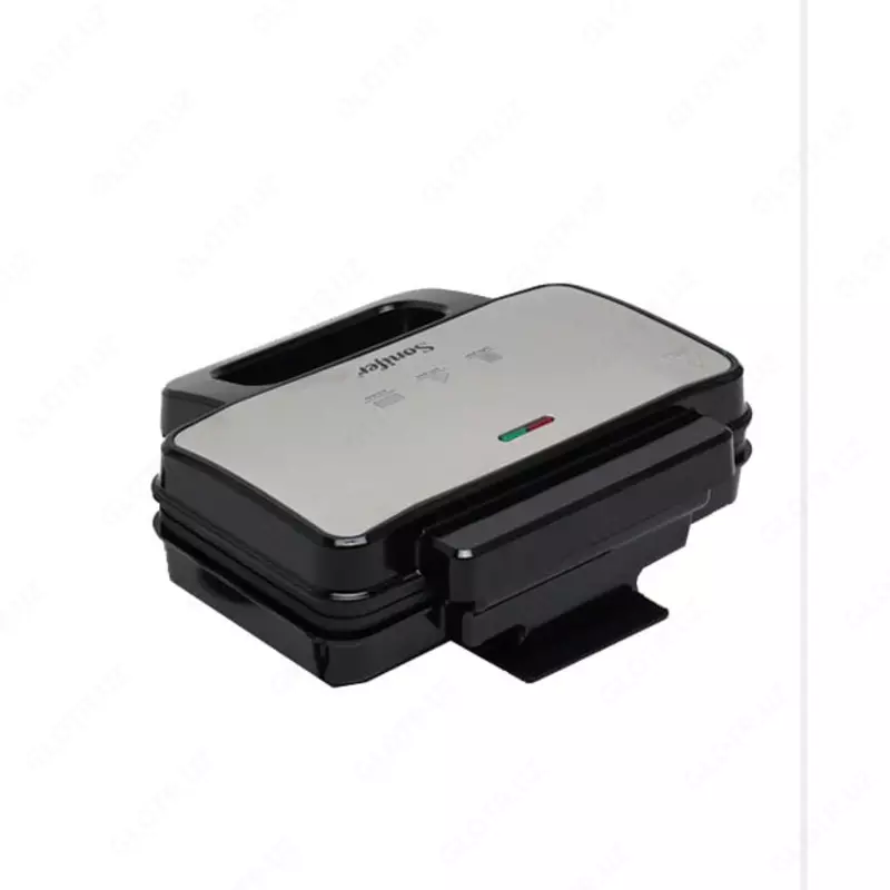 Сендвичница 3 в 1 "Sonifer" SF-6166, 1000Вт, 3 панели (Китай) Черная/серебристая