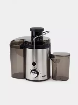 Бытовая соковыжималка (центробежная) "Sonifer" SF-5530, 400Вт, 2 скорости, 500/1000 мл. (Китай) Металлик/Черная