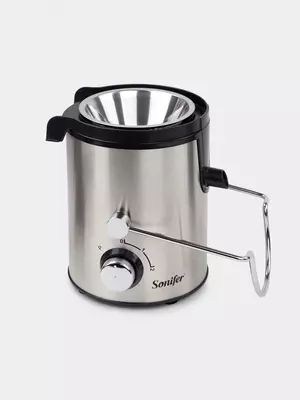 Бытовая соковыжималка (центробежная) "Sonifer" SF-5530, 400Вт, 2 скорости, 500/1000 мл. (Китай) Металлик/Черная