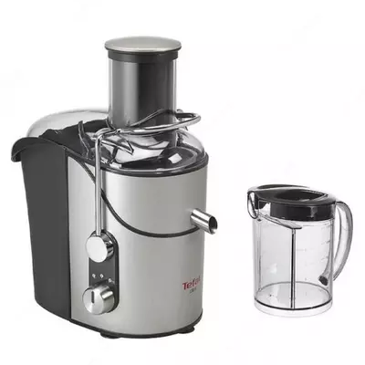 Бытовая соковыжималка (центробежная) "Tefal" TF-5089, 1200Вт, 2 скорости, 800 мл. (Франция) Металлик/Черная