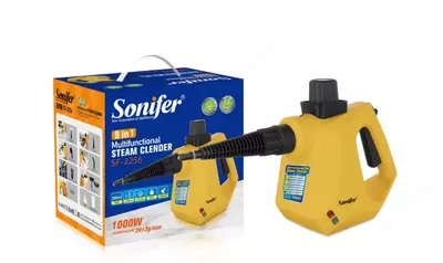 Пароочиститель 9 в 1 (ручной) "Sonifer" SF-2256, 1000W, 3 бар., пар 110°C, 250 мл. (Китай)