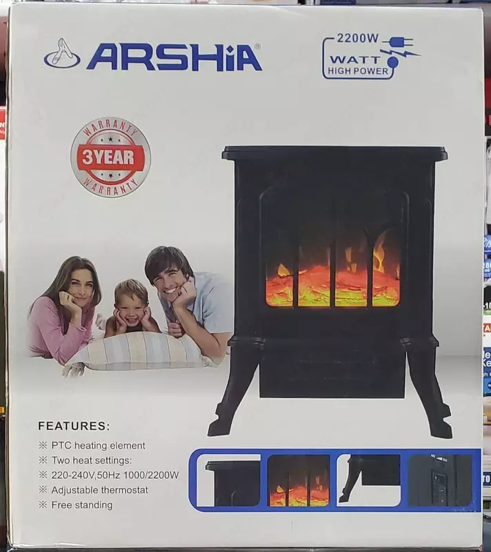 585 000 сум Электрический камин-обогреватель Arshia