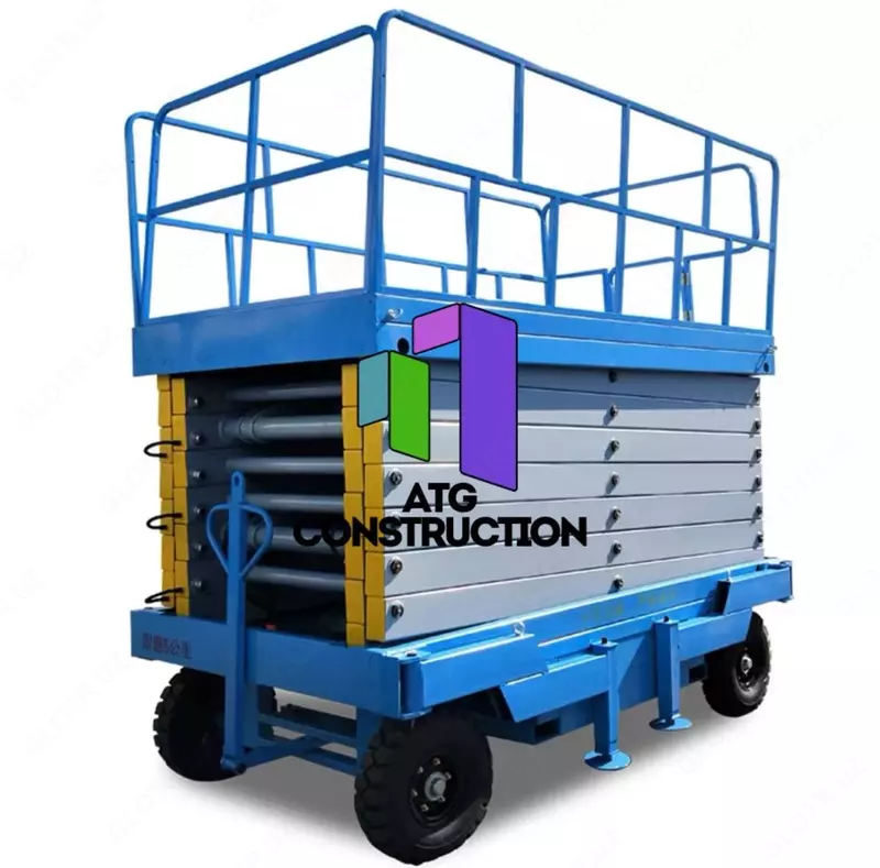 Электрический ножничный подъемник 12м  сертифицирован  Китай