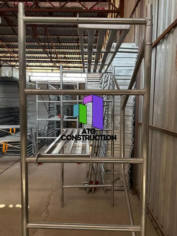 Строительные леса складные оцинкованные комплект с настилом и колесами Только в розницу