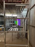 Строительные леса складные оцинкованные комплект с настилом и колесами Только в розницу