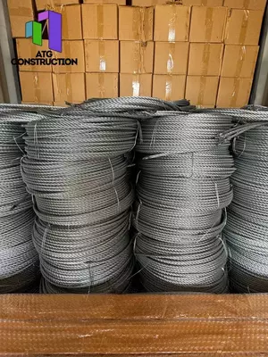  Стальной трос 100м  для фасадной люльки ZLP-630 - 