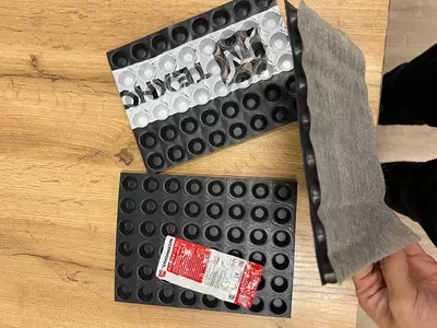 Плантер Технониколь стандарт и Гео профилированная мембрана Гидроизоляционные мембраны