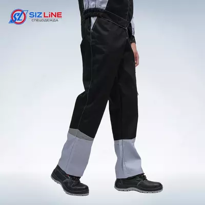 Delf Premium ish kiyimi to‘plami (aralash mato, 240 gm²): qora va havorang kurtka hamda shim