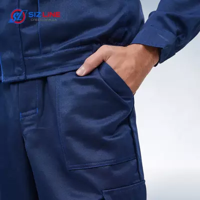 Titan-2 SOP kostyumi kaputli (aralashtirilgan mato, 210) kurtka/kombinezonlar, toʻq koʻk.