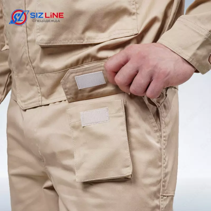 Спецодежда и Сиз от SizLine - Спецодежда Антистатический костюм летний “Антистат” бежевый.