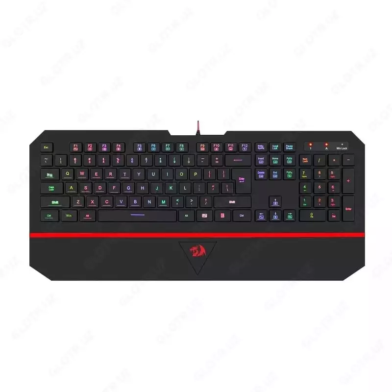 Reddragon KARURA-2 K502 RGB simli oʻyin klaviaturasi (qora/qizil)