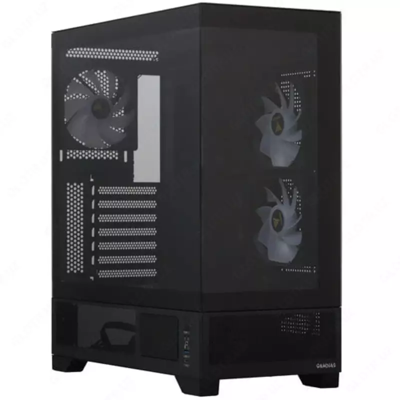 с 3 ARGB PWM вентиляторами и стеклянной панелью (Черный) - 737 500 сум