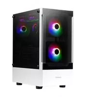 PWM вентиляторами и стеклянной панелью (Белый)