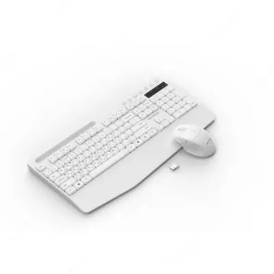 Клавиатура и мышь MYPRO ERGO White - название продукта.