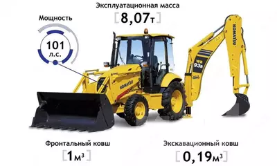 1 370 000 000 сум / шт. Komatsu WB93-R