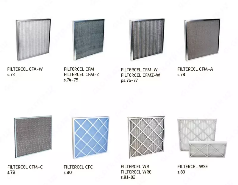 Воздушные фильтры для приточной вентиляции - по запросу