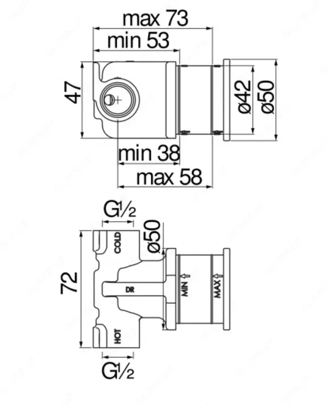 Devorga o'rnatilgan lavabo mikseri Nobili Velis uchun o'rnatilgan mexanizm - 1 470 704.4 so'm