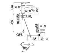 Issiq suvni tejaydigan yagona tutqichli havza krani - 1 531 845.8 so'm