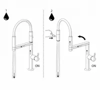 Yagona tutqichli oshxona mikseri Nobili Move Velvet black - 10 781 616.4 so'm