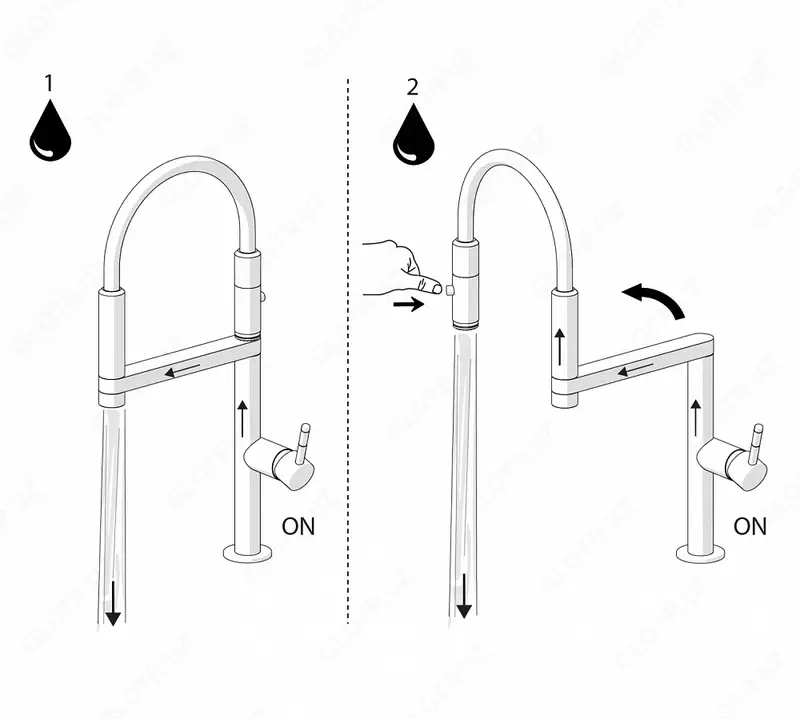 Yagona tutqichli oshxona mikseri Nobili Move Velvet black - 10 781 616.4 so'm