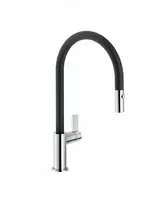 Высокий смеситель для кухни с вытяжным шлангом Nobili Flag Velvet black