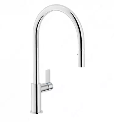 Nobili Flag Chrome ekstraktorli shlangli baland oshxona krani