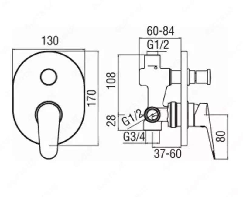 Yashirin 2 pozitsiyali mikser Nobili Blues Chrome - 1 948 116.1 so'm
