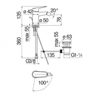 Issiq suvni tejaydigan bitta tutqichli bide krani - 1 188 457.7 so'm