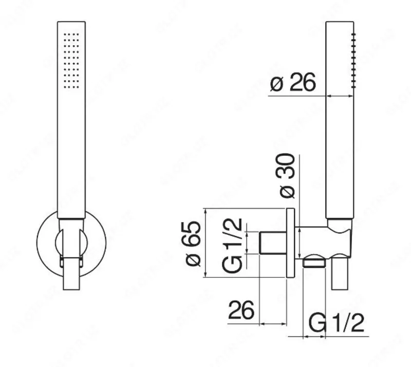 Suv qabul qiluvchi dush to'plami Nobili Bir reaktiv qo'l dushi 1500 mm Red kanyon PVD - 2 602 529.5 so'm