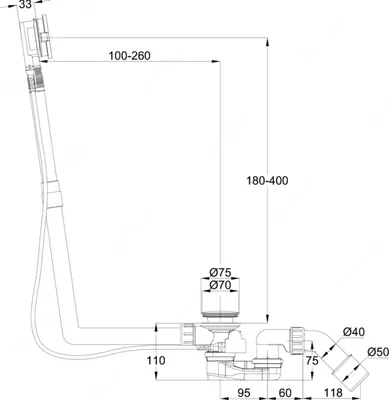 Слив перелив для ванны Pop-up waste BetteSensory - 2 092 967.1 сум / шт.