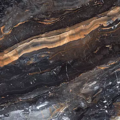 Керамогранит Geloam стекловидная плитка 60х120см Luxor Black (High Glossy)