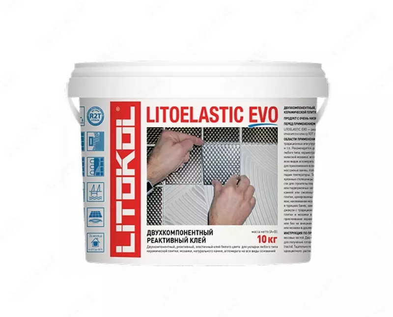 LITOELASTIC EVO - ikki komponentli yopishtiruvchi (10kg)