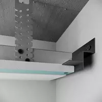 Потолочный профиль PROFILINI шириной зазора 14 мм 47x41x2600 мм скрытый шов