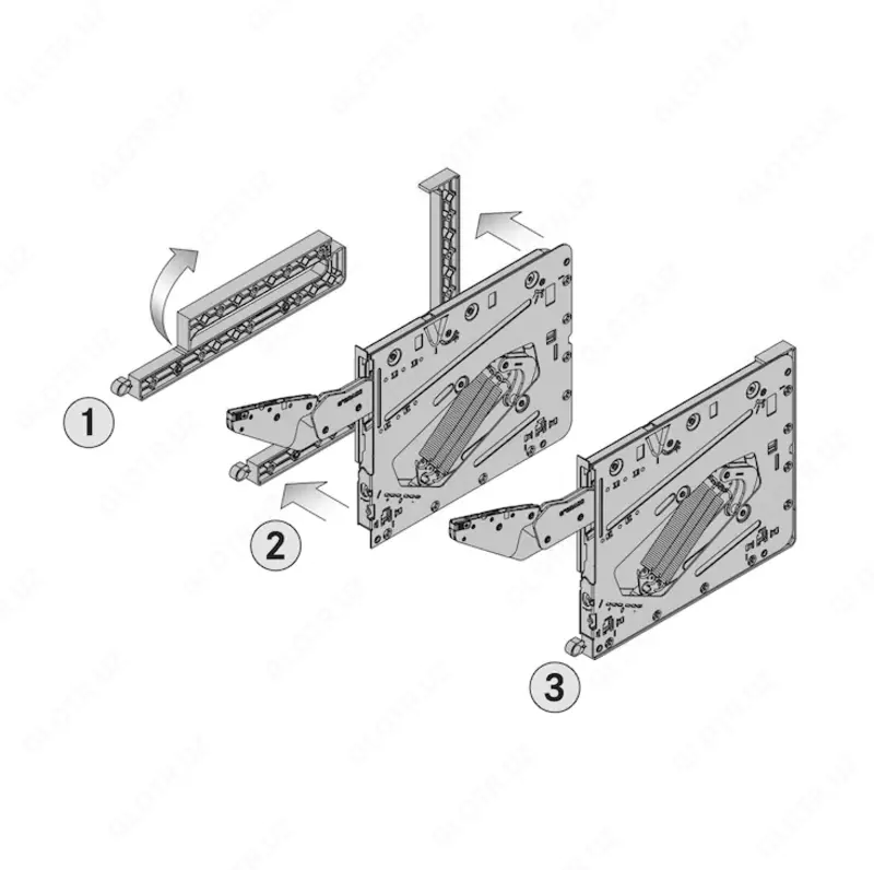  Kinvaro T-Slim комплект адаптеров для накладного варианта подъемника - 