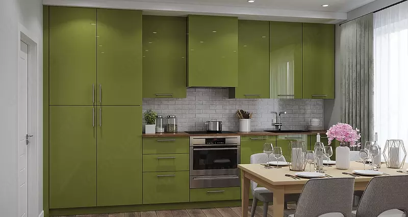 MDF Evogloss Oddiy Zaytun yashil 08x1220x2800 - 529 372.9 so'm