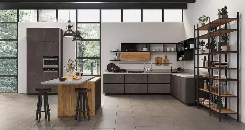 МДФ Evogloss Бетон Антрацит 18x1220x2800 - 783 792.2 сум