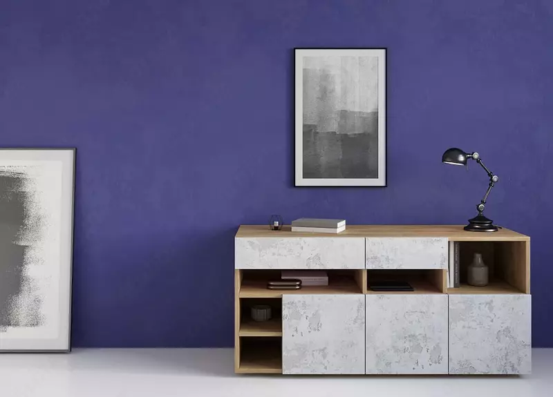 610 124.7 сум ЛДСП EXTRAVERT Алебастр Павловский серебристый 16x2070x2800