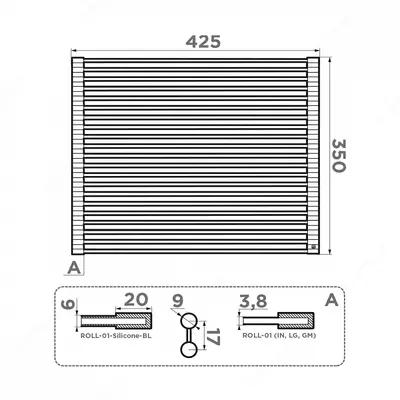 Коврик для сушки посуды ROLL-01 GM - 1 310 361.8 сум / шт