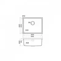 Кухонная мойка OMOIKIRI TADZAVA 54 U/I IN - 4 713 512.6 сум