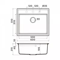Кухонная мойка OMOIKIRI DAISEN 78-2 BL - 4 736 234.6 сум