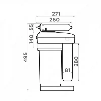 Водоочиститель OMOIKIRI Pure Drop 2.1.4S - от 5 554 950 сум / шт