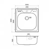 Кухонная мойка OMOIKIRI SARU 50 IN - 2 400 760 so'mdan