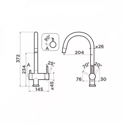 Смеситель OMOIKIRI YAMADA - 4 288 456.8 сум / шт