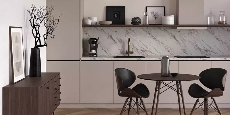 ЛДСП EXTRAVERT Бежевый грозовой 16x2070x2800 Только в розницу